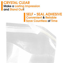 Load image into Gallery viewer, Spartan Industrial - 10" X 13" (200 Count) Crystal Clear Resealable Polypropylene Poly Bags for Packaging, Clothing & T Shirts - Self Seal & Reinforced